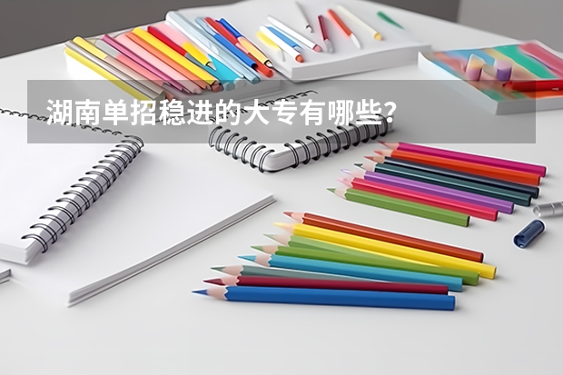 湖南单招稳进的大专有哪些？