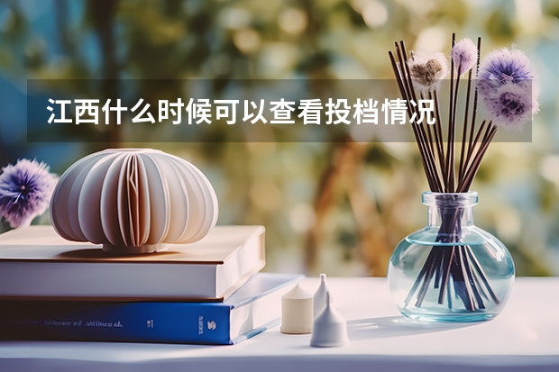 江西什么时候可以查看投档情况