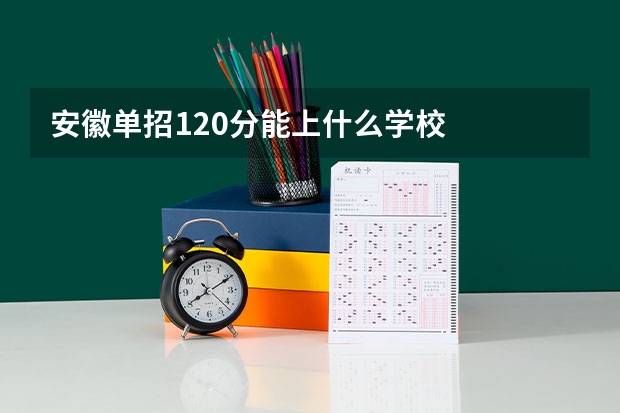 安徽单招120分能上什么学校