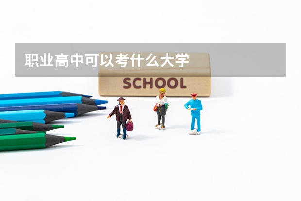 职业高中可以考什么大学