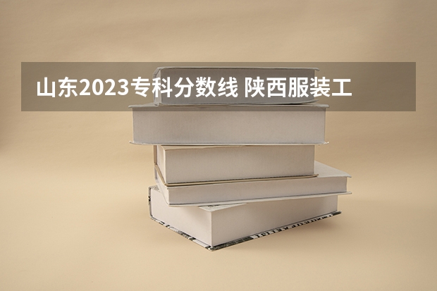 山东2023专科分数线 陕西服装工程学院专科录取分数线
