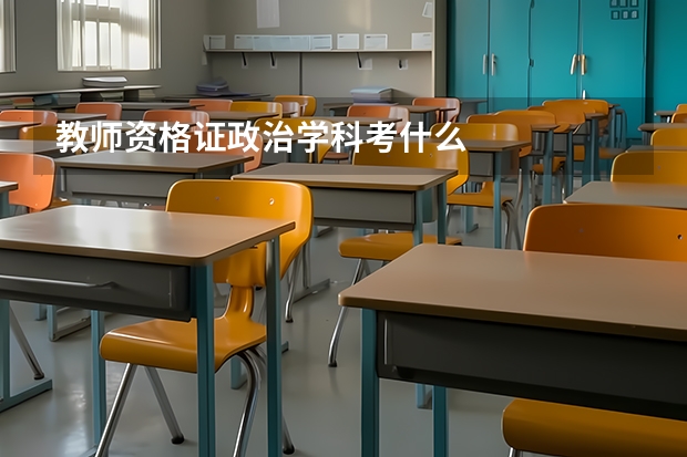 教师资格证政治学科考什么