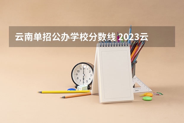 云南单招公办学校分数线 2023云南单招学校及分数线