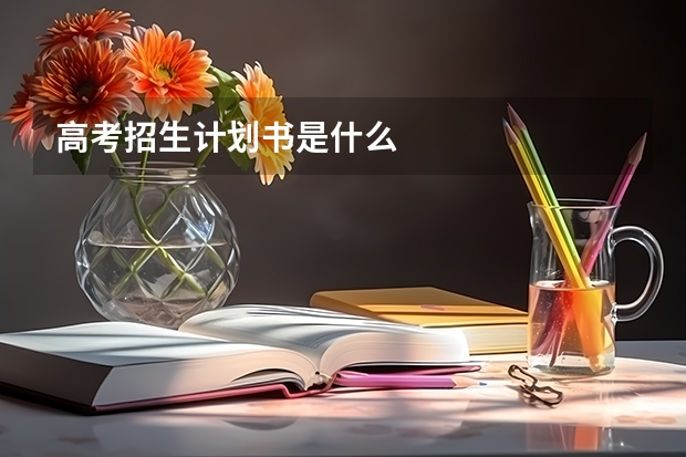 高考招生计划书是什么