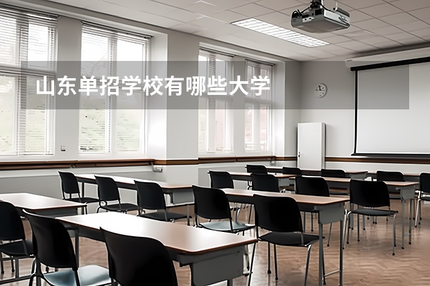 山东单招学校有哪些大学