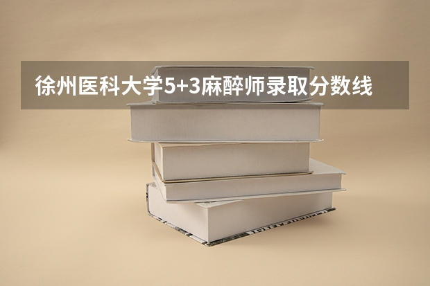 徐州医科大学5+3麻醉师录取分数线 潍坊卫校2023年招生分数线