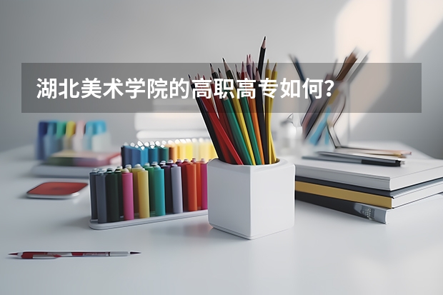 湖北美术学院的高职高专如何？