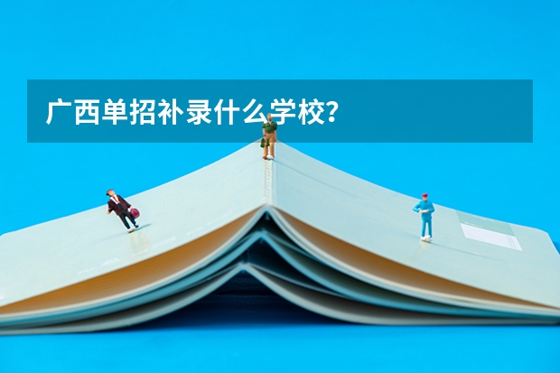 广西单招补录什么学校？