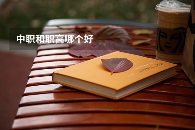中职和职高哪个好