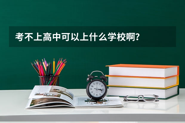 考不上高中可以上什么学校啊?