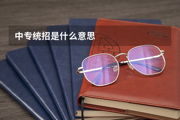 中专统招是什么意思