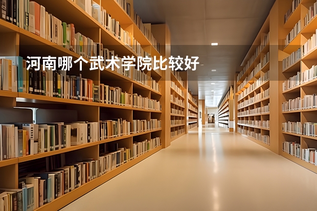 河南哪个武术学院比较好