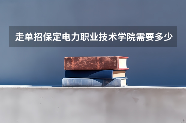 走单招保定电力职业技术学院需要多少分
