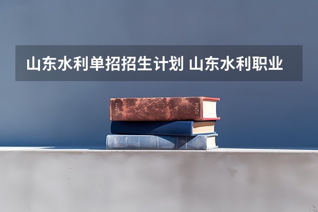 山东水利单招招生计划 山东水利职业学院2023录取线